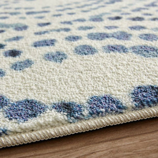 Mohawk Prismatic Dotted Ogee Navy Area Rug