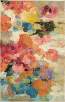 Mohawk Prismatic Blurred Blossoms Multi Area Rug