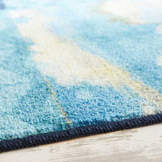 Mohawk Prismatic Beachscape Patchwork Navy Area Rug