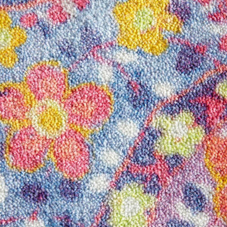 Mohawk Prismatic Optic Floral Pink Area Rug