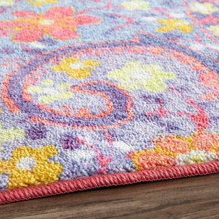 Mohawk Prismatic Optic Floral Pink Area Rug