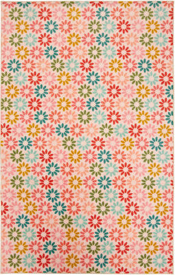 Mohawk Prismatic Enchanted Floral Pink Area Rug