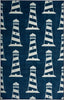 Mohawk Prismatic Seaside Lighthouse Navy Area Rug