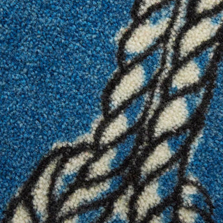 Mohawk Prismatic Coastal Knots Navy Area Rug