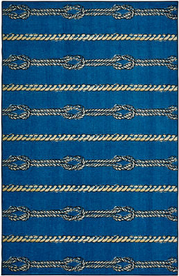 Mohawk Prismatic Coastal Knots Navy Area Rug