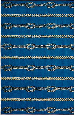 Mohawk Prismatic Coastal Knots Navy Area Rug