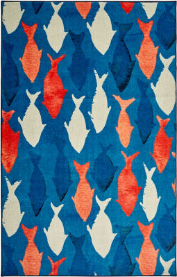 Mohawk Prismatic Coastal Catch Navy Area Rug