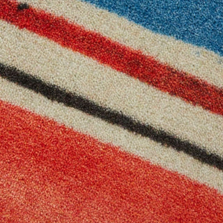 Mohawk Prismatic Coastal Stripe Red Area Rug