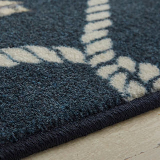 Mohawk Prismatic Coastal Rope Navy Area Rug