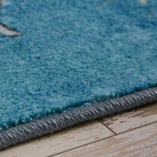 Mohawk Prismatic Coastal Splash Aqua Area Rug