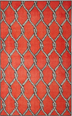 Mohawk Prismatic Coastal Net Red Area Rug