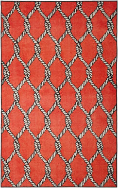 Mohawk Prismatic Coastal Net Red Area Rug