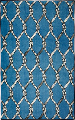 Mohawk Prismatic Coastal Net Blue Area Rug