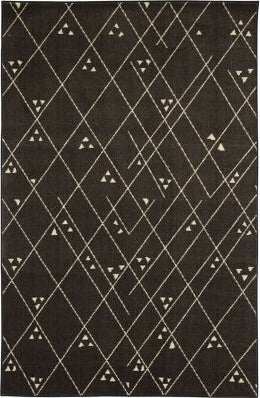 Mohawk Prismatic Tribal Lines Charcoal Area Rug