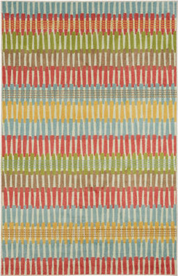 Mohawk Prismatic Optical Lines Multi Area Rug