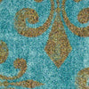 Mohawk Prismatic Fleur De Lis Teal Area Rug