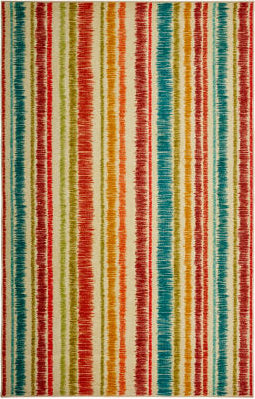 Mohawk Prismatic Spice Stripes Multi Area Rug