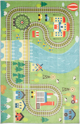 Mohawk Prismatic Train Track Play Multi Area Rug