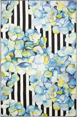 Mohawk Prismatic Pattern Mix Medium Blue Area Rug