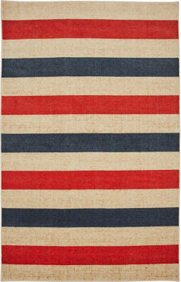 Mohawk Prismatic Sailor Stripe Navy Area Rug