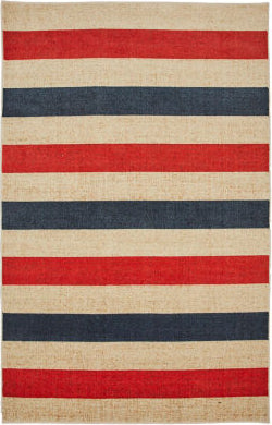 Mohawk Prismatic Sailor Stripe Navy Area Rug