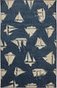 Mohawk Prismatic Blue Boats Navy Area Rug