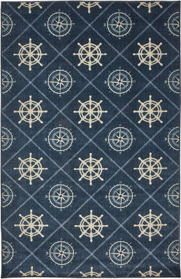 Mohawk Prismatic Compass Navy Area Rug