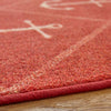 Mohawk Prismatic Anchors Crimson Area Rug