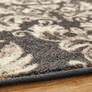 Mohawk Prismatic Paris Damask Charcoal Area Rug