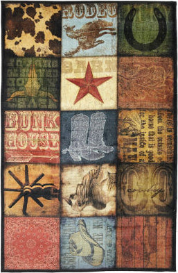 Mohawk Prismatic Cowboy Patches Multi Area Rug