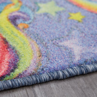 Mohawk Prismatic Unicorn Wish Purple Area Rug