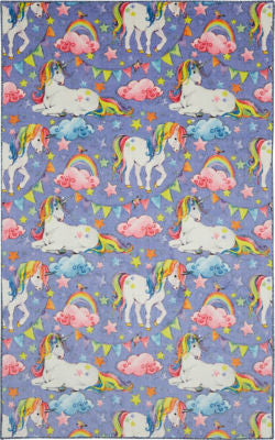 Mohawk Prismatic Unicorn Wish Purple Area Rug