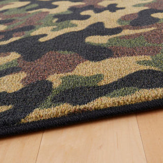 Mohawk Prismatic Camouflage Black Area Rug