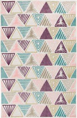 Mohawk Prismatic Triangles Cream Area Rug