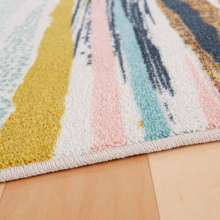 Mohawk Prismatic Brushed Stripe Multi Area Rug