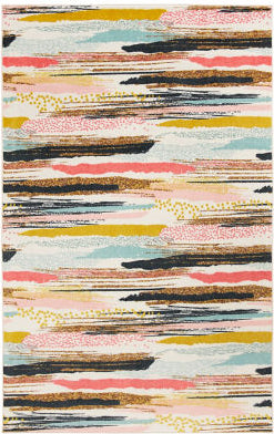 Mohawk Prismatic Brushed Stripe Multi Area Rug