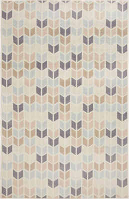 Mohawk Prismatic Chevron Stripe Cream Area Rug