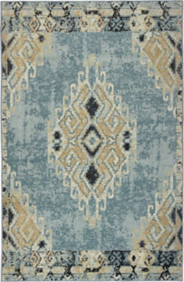 Mohawk Prismatic Ember Blue Area Rug