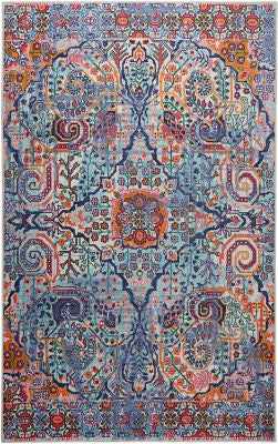 Mohawk Prismatic Jett Light Blue Area Rug