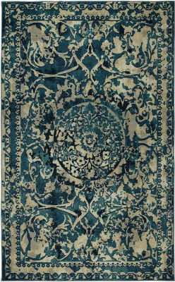 Mohawk Prismatic Evangelina Blue Area Rug