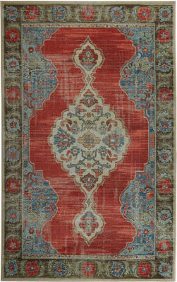 Mohawk Prismatic Mismere Red Area Rug