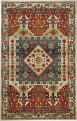 Mohawk Prismatic Brickwood Red Area Rug