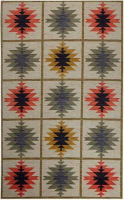 Mohawk Prismatic Southwest Quilt Beige Area Rug