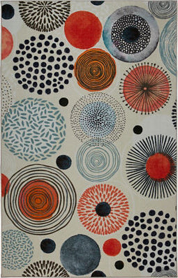 Mohawk Prismatic Textured Circles Multi Area Rug – Incredible Rugs and ...