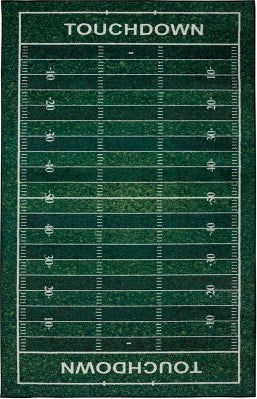 Mohawk Prismatic Football Yards Green Area Rug