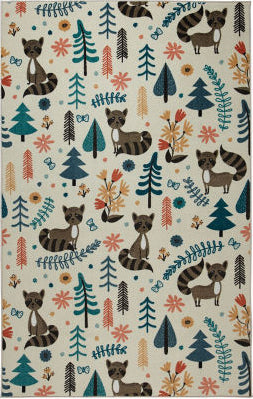 Mohawk Prismatic Raccoon Woodland Cream Area Rug