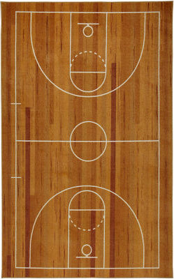 Mohawk Prismatic Basketball Court Brown Area Rug