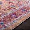 Surya Rumi RUM-2302 Bright Orange Butter Pink Dark Red Purple Blue Aqua Green Tan Pear Medium Gray Black Area Rug Texture Image