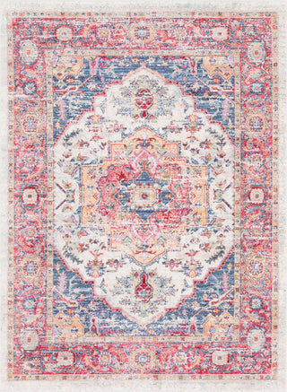 Surya Rumi RUM-2304 Dark Red Bright Pink Blue Orange Butter Aqua Tan Medium Gray Taupe Pear Area Rug main image