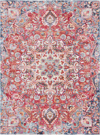 Surya Rumi RUM-2305 Dark Red Bright Pink Aqua Blue Purple Orange Butter Tan Medium Gray Black Taupe Pear Area Rug main image